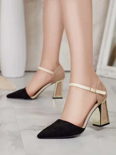 Pantofi cu toc Resti negru
