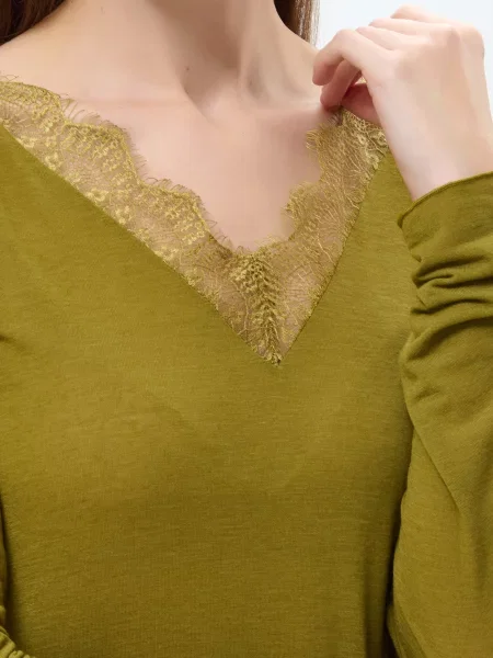 Лонгслив Clothe зеленый