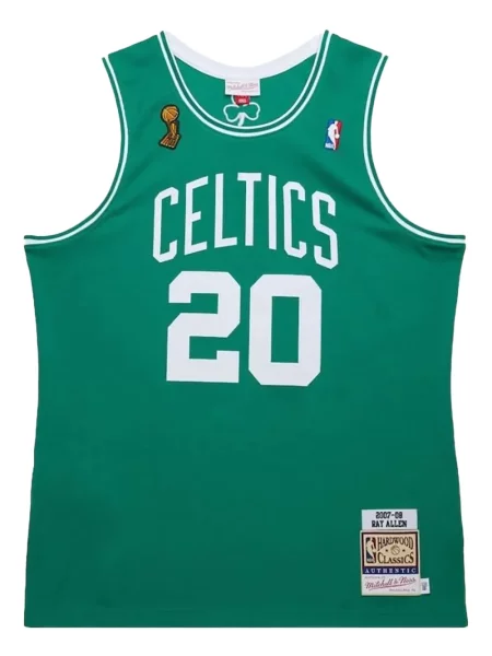 Cămașă Mitchell & Ness din jerseu verde