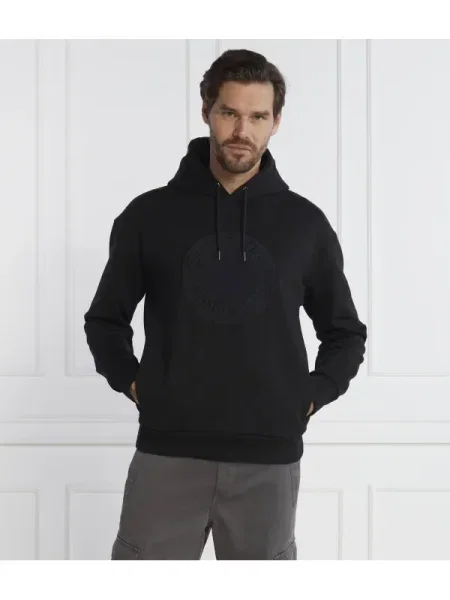 Calvin Klein Hanorac EMBROIDERED EMBLEM negru