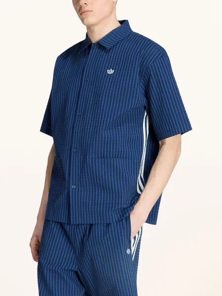 ADIDAS ORIGINALS Košile Resort modrá / tmavě modrá bílá