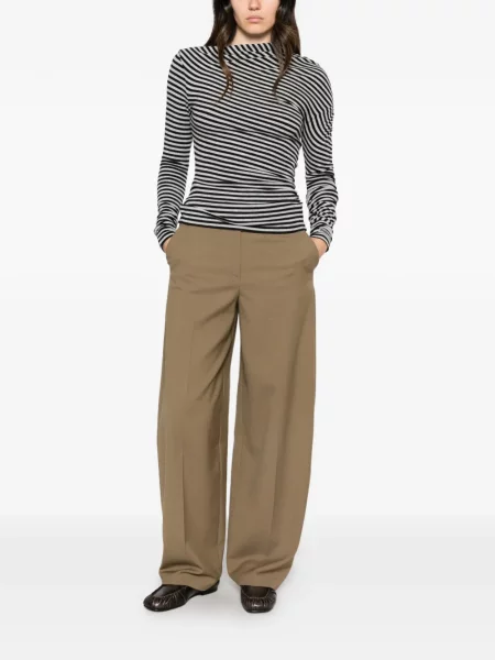 Tricou Pinko cu dungi drapate gri