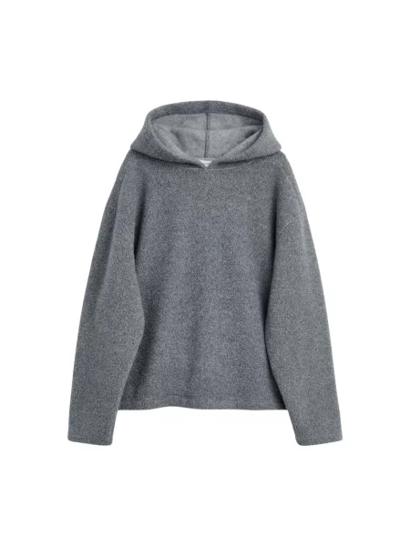 Bluza z kapturem Sunflower wełniana z kapturem szara