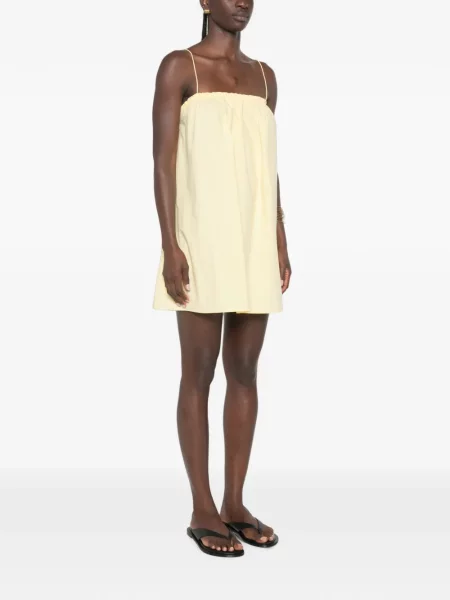 Rochie mini Matteau cu volane galben