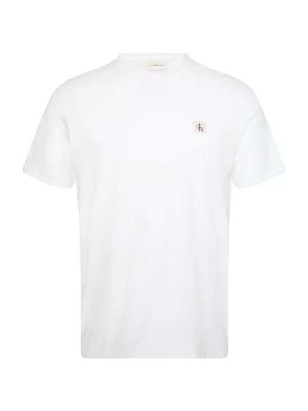 Kratak majica Calvin Klein kratki rukavi od jersey bijela