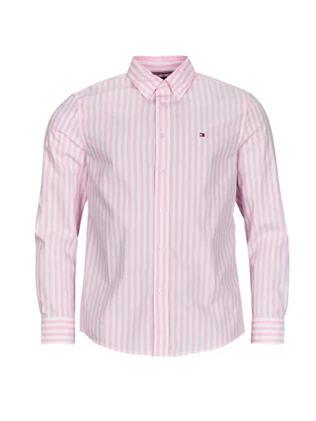 Klasična srajca Tommy Hilfiger z dolgimi rokavi poplin