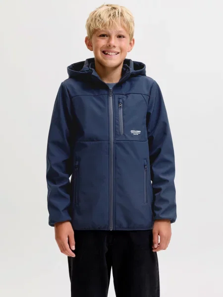 Jack & Jones Junior Geacă de primăvară-toamnă JJTheo închis albastru