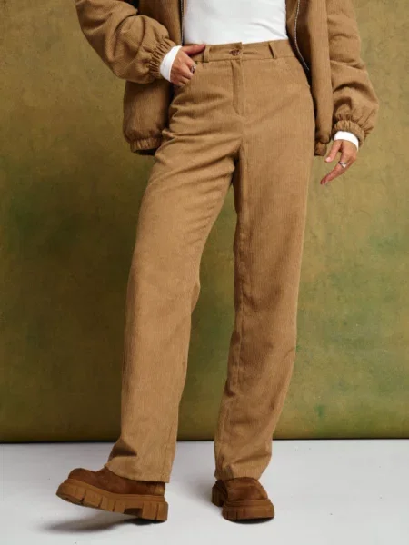 Штани повсякденні Lilove вельвет бежевий