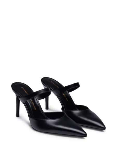 Papuci tip mules Stuart Weitzman negru