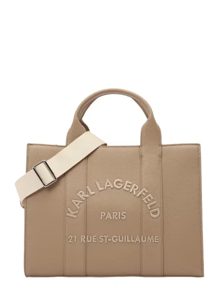 Karl Lagerfeld Ručna torbica Rue St-Guillaume svijetlosmeđa