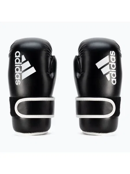 Adidas Point Fight Боксови ръкавици черно и бяло