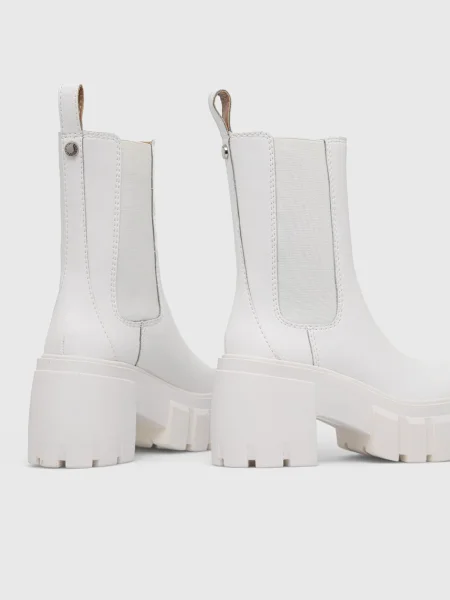 Kožené kotníkové boty Steve Madden Ballistic na bílá
