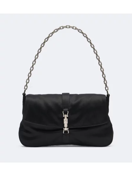 Geantă Gucci din satin negru