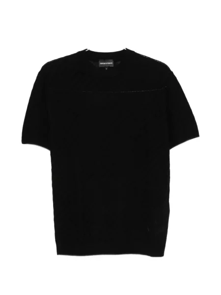 Tricou Emporio Armani scurt negru