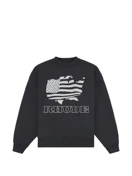 Hanorac Rhude cu imagine negru