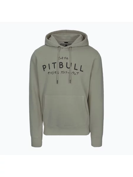 Mikina Pitbull Mt Fuji Hooded Sweatshirt grey harbour šedá
