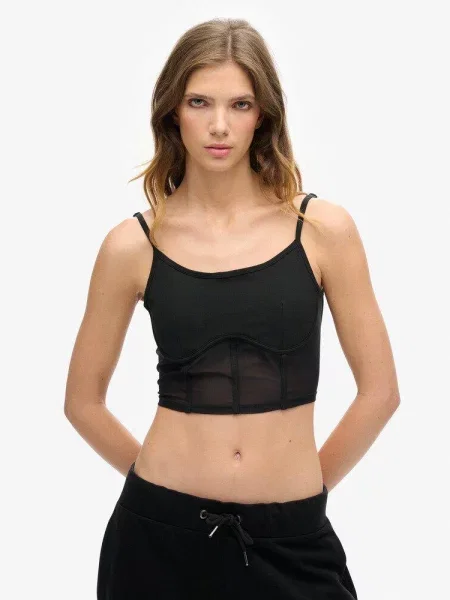 Top sportowy Superdry czarny