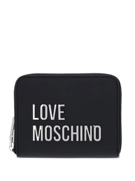 Portofel Love Moschino cu autograf negru