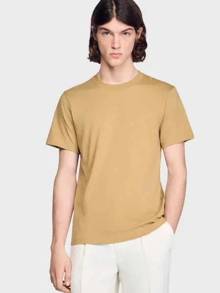 Футболка Sandro бежевая