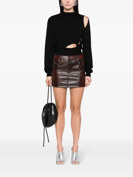 Vilnonis megztinis Sportmax juoda