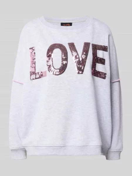 Bluza o kroju oversized z czystej bawełny model Love' Miss Goodlife