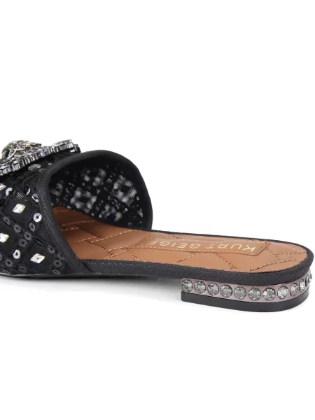 Сандали Kurt Geiger London с кристали черно