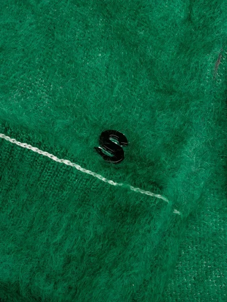 Pulover Sacai tricotate verde