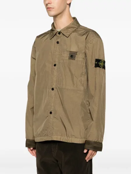 Ușor geacă Stone Island cu strasuri verde