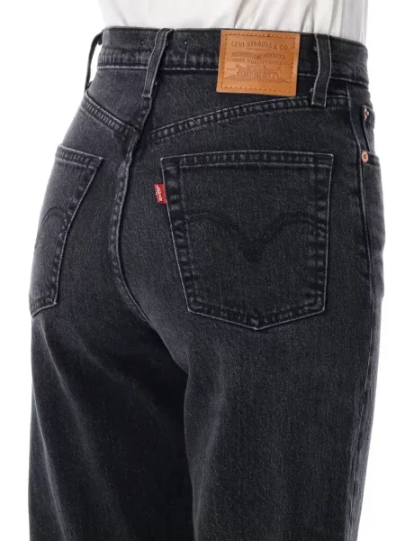 Blugi drepți Levi's® de cristal negru