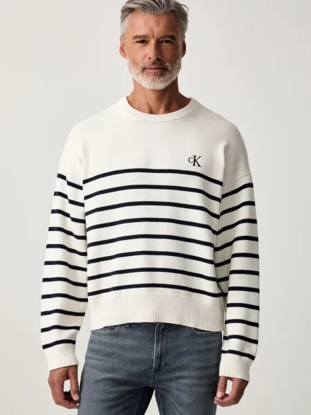 Calvin Klein Jeans pulover pentru bărbați din bej