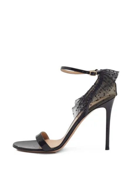 Sandale Gianvito Rossi din dantelă negru