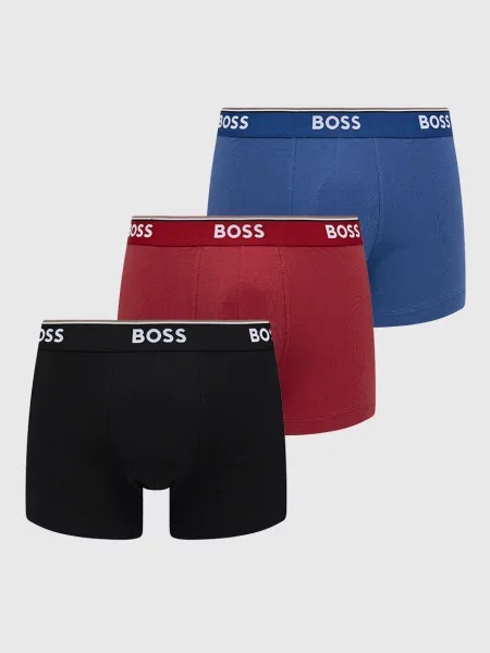 BOSS Boxerky Trunk 3P Power modré