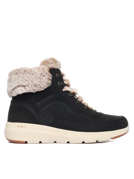 Šnurovacia obuv Skechers Glacial Ultra čierna