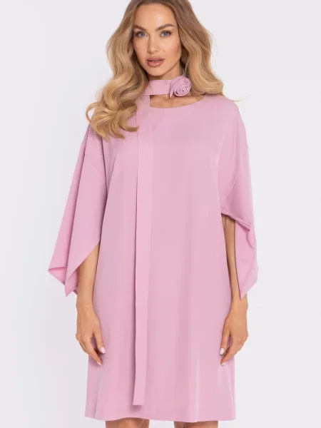 Cu centură rochie Made Of Emotion roz