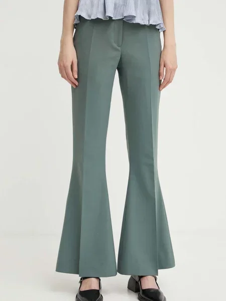 Tiger Of Sweden spodnie z domieszką wełny Veira zielone