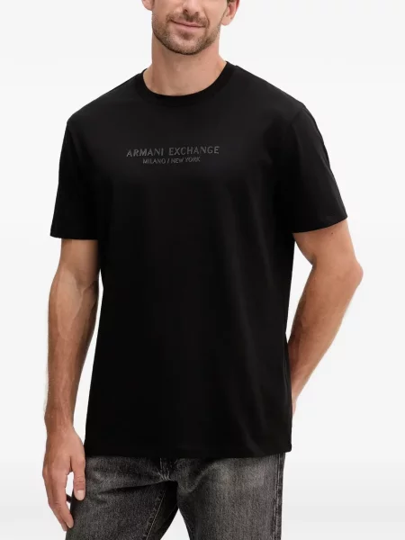 Tricou Armani Exchange cu imagine negru