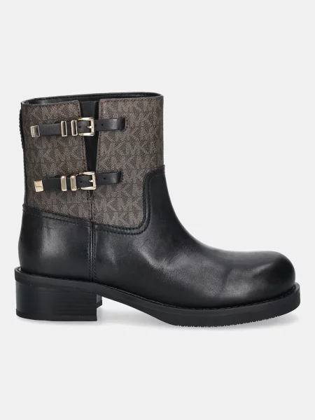 Кожаные ботинки Michael Michael Kors черные