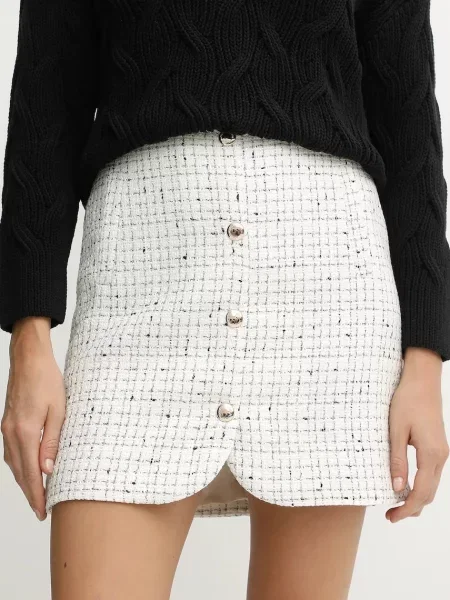 Morgan spódnica mini prosta JGABY beżowy