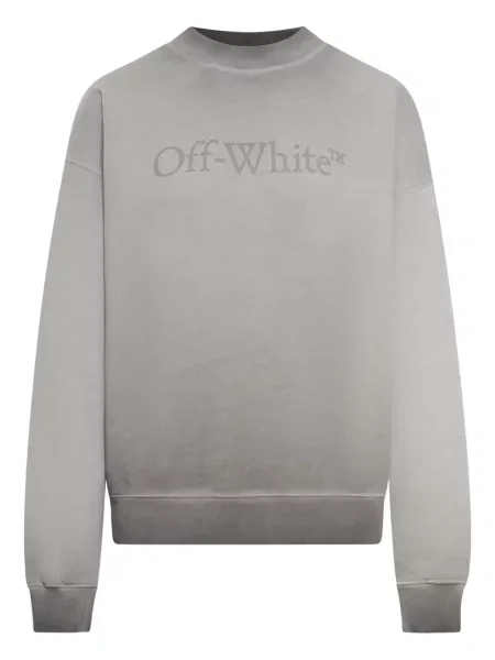 Суитчър Off-white с принт бяло