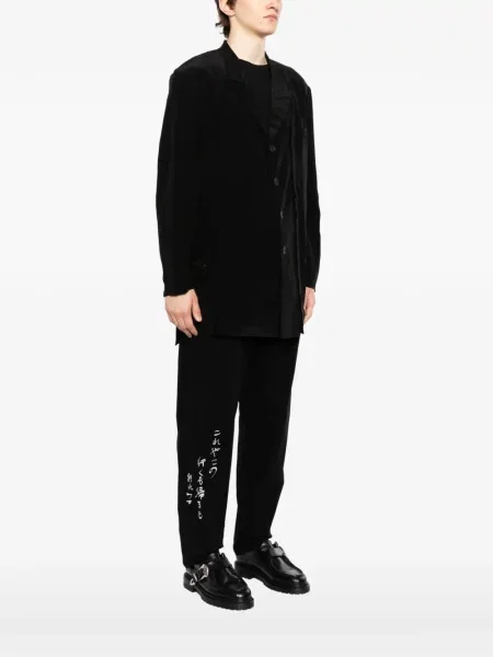 Μονόστομος μπλέιζερ Yohji Yamamoto μαύρο