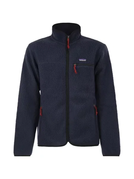 Geacă Patagonia din fleece retro albastru