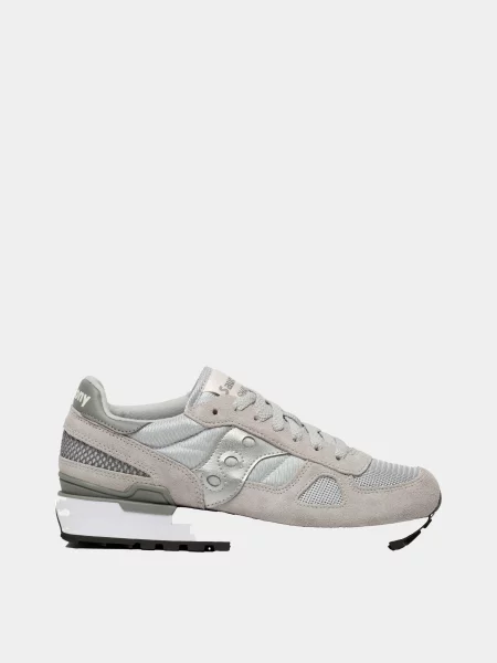 Замшевые повседневные кроссовки Saucony серые