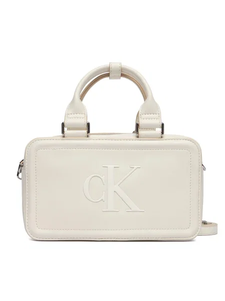 Calvin Klein Poșete BOLD ELONGATED MINI lână alb