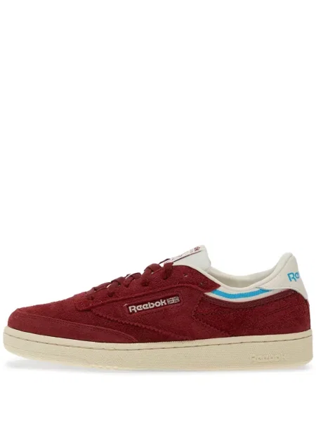 Sneakerși Reebok Club C 85 cu șireturi din dantelă roșu
