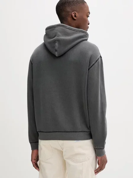 Tommy Jeans bluza z bawełną szara