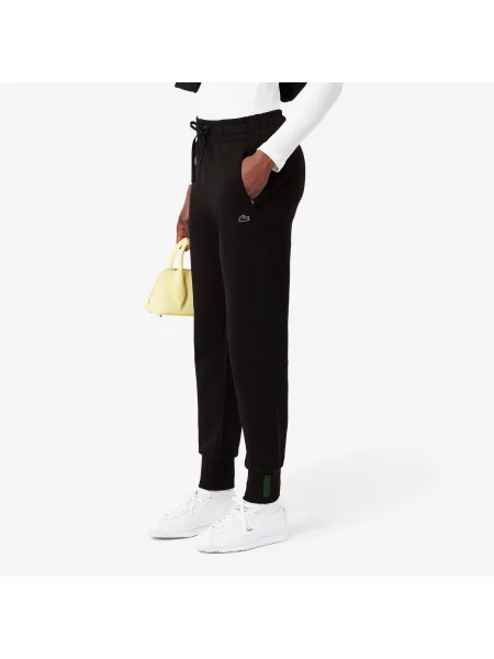 Зауженные спортивные штаны Lacoste черные