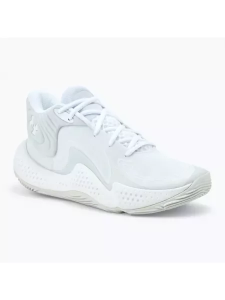 Buty do koszykówki Under Armour Spawn 6 white/distant gray/white clay białe