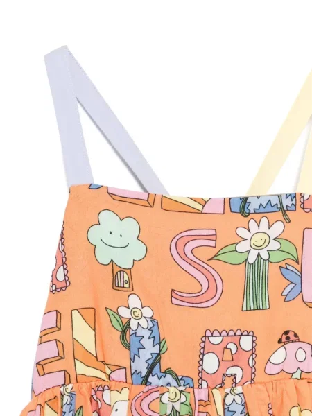 Sukienka dziecięca Stella Mccartney pomarańczowa