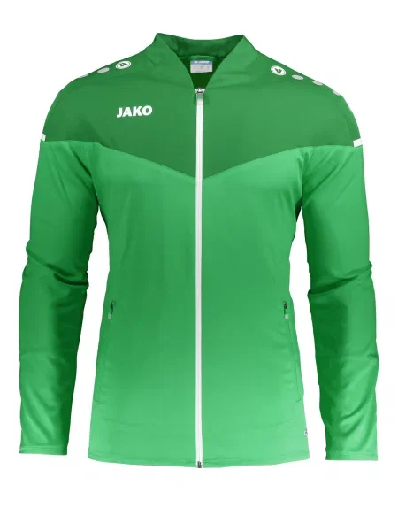 JAKO Športna jakna travnato zelena / svetlo zelena bela