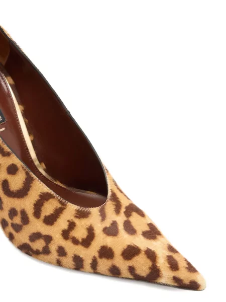 Pantofi cu toc Roberto Cavalli cu imagine cu model leopard maro